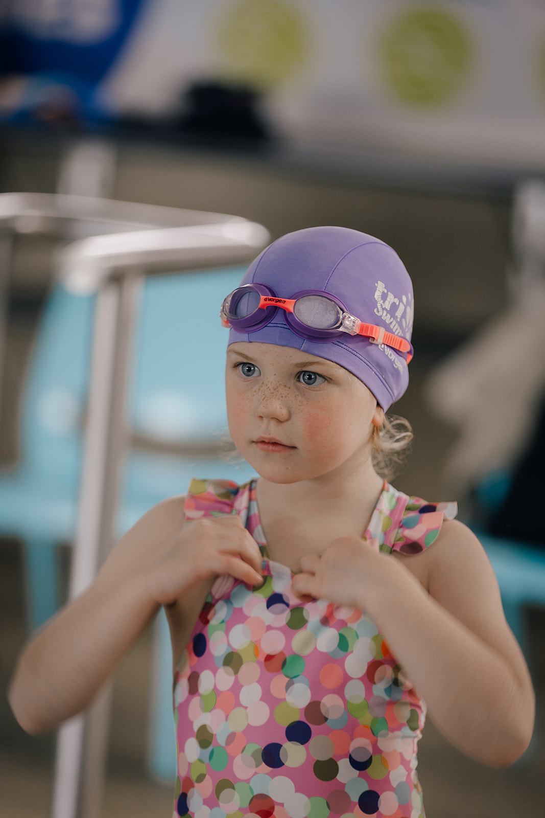 child in the pool